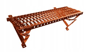 ŁAWA KOMINIARSKA 80 cm DO BLACHODACHÓWKI 350/20 CEGLASTA 8004