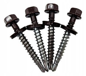 WKRĘT FARMERSKI XXL 6,4x50 mm 8017 4 szt DO PŁOTKÓW I ŁAW KOMINIARSKICH BRĄZ