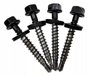 WKRĘT FARMERSKI XXL 6,4x50 mm 9005 4 szt DO PŁOTKÓW I ŁAW KOMINIARSKICH CZARNY